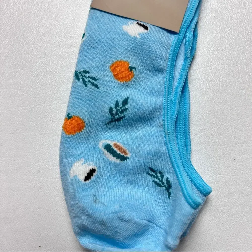 J.Crew Women's No Show Ankle Pumpkin Spice  Theme Socks Sz OS